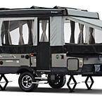 Rockwood Extreme Sports Package (ESP) Tent Camper Pop-Up Trailer Exterior (Open) May Show Optional Features. Features and Options Subject to Change Without Notice.