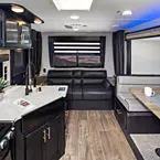 Cherokee Grey Wolf Travel Trailers - 23MK Black Label Shown May Show Optional Features. Features and Options Subject to Change Without Notice.