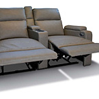 67” Theatre Seating per plan
where available. Fabric matched
to decor. May Show Optional Features. Features and Options Subject to Change Without Notice.