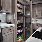 Full-size pantry with full
extension pull-out drawers
shelves, and 110V plug inside
the cabinet May Show Optional Features. Features and Options Subject to Change Without Notice.