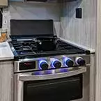Stainless steel oven with flush mount stovetop May Show Optional Features. Features and Options Subject to Change Without Notice.