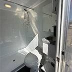 Shower Combo Stall (right-facing), Standard Interior May Show Optional Features. Features and Options Subject to Change Without Notice.