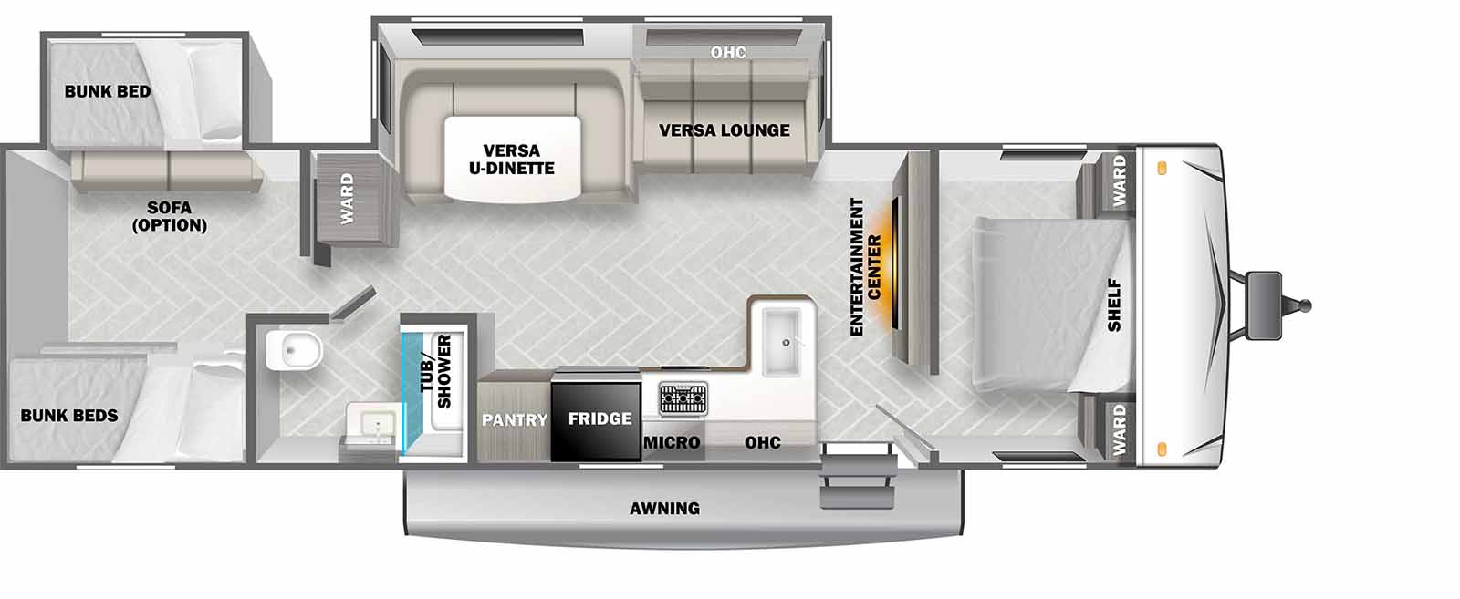 Wildwood West T27TDSS Wildwood Travel Trailers Travel Trailers by