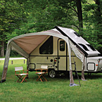 Hard Side & Hard Side High Wall Awning & Screen Room option. (Shown on T12RBST.) May Show Optional Features. Features and Options Subject to Change Without Notice.