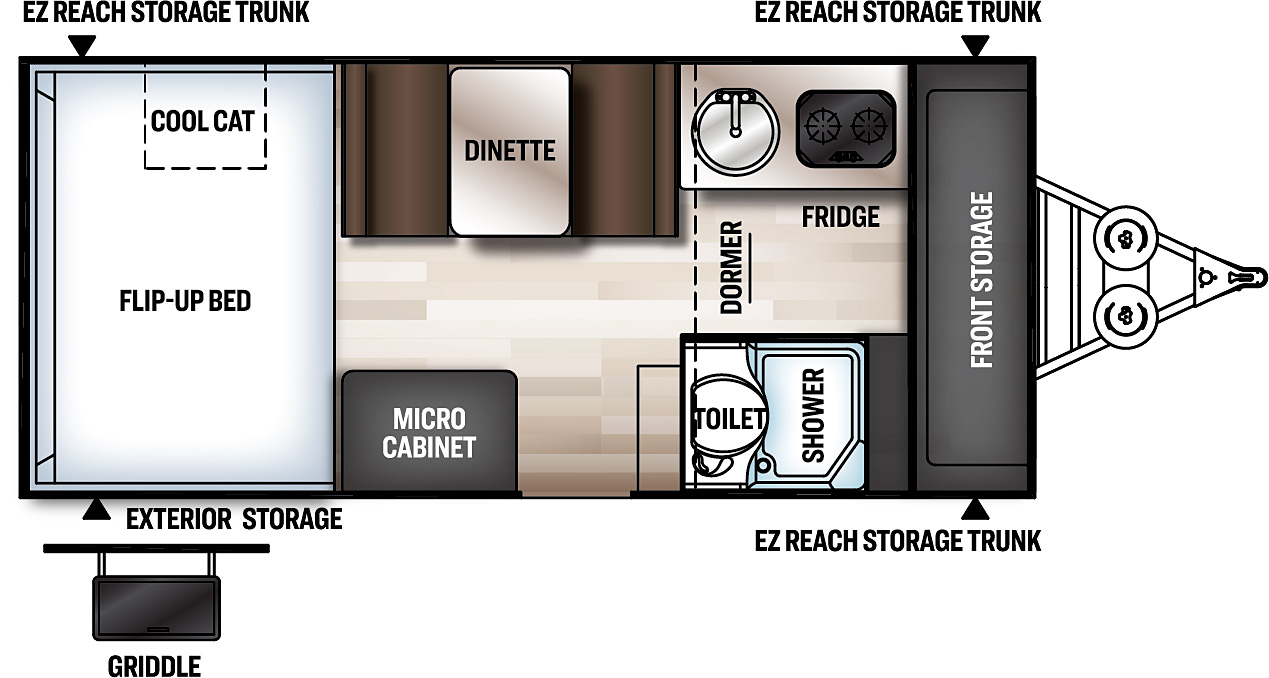 Rockwood Hard Side PopUp Campers A214HW Forest River RV