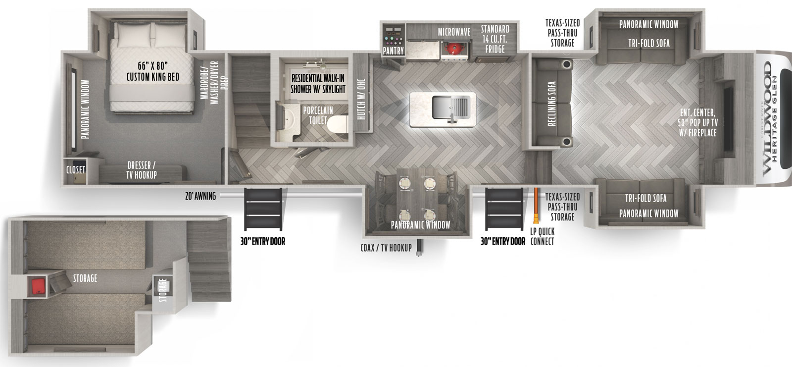 Heritage Glen 378FL Forest River RV Manufacturer of