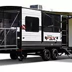 Wildwood FSX Northwest Toy Hauler Travel Trailers May Show Optional Features. Features and Options Subject to Change Without Notice.