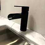 Black Bathroom Faucet May Show Optional Features. Features and Options Subject to Change Without Notice.