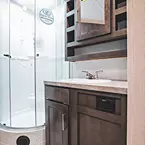 Bathroom Shower and Vanity May Show Optional Features. Features and Options Subject to Change Without Notice.