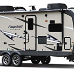 Flagstaff Super Lite Travel Trailer Exterior (Standard Champagne Fiberglass) May Show Optional Features. Features and Options Subject to Change Without Notice.