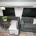 Slide-out with U-Dinette and Sofa (28QB Shown) May Show Optional Features. Features and Options Subject to Change Without Notice.