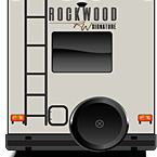 2022 Rockwood Signature Fifth Wheel Exterior Rear (Laminated Champagne Fiberglass) May Show Optional Features. Features and Options Subject to Change Without Notice.