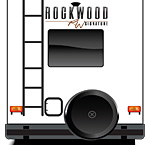2022 Rockwood Signature Fifth Wheel Exterior Back (White Champagne Fiberglass) May Show Optional Features. Features and Options Subject to Change Without Notice.
