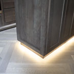  	Lighting under kitchen island May Show Optional Features. Features and Options Subject to Change Without Notice.