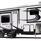 Sandpiper Luxury Fifth Wheel Exterior May Show Optional Features. Features and Options Subject to Change Without Notice.
