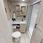 Rear Bathroom May Show Optional Features. Features and Options Subject to Change Without Notice.