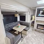Dinette, fireplace, and TV May Show Optional Features. Features and Options Subject to Change Without Notice.