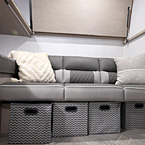 Bunk Sofa Stow-N-Go May Show Optional Features. Features and Options Subject to Change Without Notice.