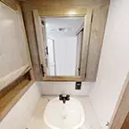Bathroom sink with Medicine Cabinet May Show Optional Features. Features and Options Subject to Change Without Notice.