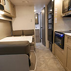 View of kitchen and dinette from murphy bed May Show Optional Features. Features and Options Subject to Change Without Notice.