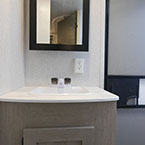 Rear Bathroom Vanity May Show Optional Features. Features and Options Subject to Change Without Notice.
