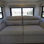 Front Living with Opposing Tri-Fold Hide-a-Bed Sofa Slideouts May Show Optional Features. Features and Options Subject to Change Without Notice.
