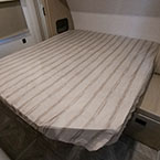Front bedroom with custom King bed May Show Optional Features. Features and Options Subject to Change Without Notice.