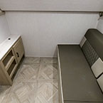 Bunk house with upper bunks folded up May Show Optional Features. Features and Options Subject to Change Without Notice.