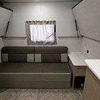 Bunk house with upper bunks folded up May Show Optional Features. Features and Options Subject to Change Without Notice.