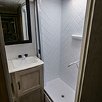 Bathroom with Walk-In Shower May Show Optional Features. Features and Options Subject to Change Without Notice.
