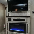 Standard 39” TV with Optional Fireplace (N/A Aurora Light) May Show Optional Features. Features and Options Subject to Change Without Notice.