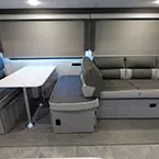 Versa-Lounge with Dinette cushion facing the dinette May Show Optional Features. Features and Options Subject to Change Without Notice.