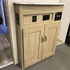 Entertainment center with AM/FM/Bluetooth stereo and storage cabinets May Show Optional Features. Features and Options Subject to Change Without Notice.