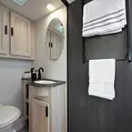 3010DS spacious rear bath
with glass shower door and
easy-access towel bars. May Show Optional Features. Features and Options Subject to Change Without Notice.