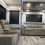 Living room seating with overhead storage May Show Optional Features. Features and Options Subject to Change Without Notice.