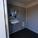 Century EAU+2 Accessible Bathroom Stall (Diamond Ice) May Show Optional Features. Features and Options Subject to Change Without Notice.