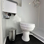 Pedal Flush Toilet, Trash Receptacle May Show Optional Features. Features and Options Subject to Change Without Notice.