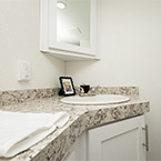 Bathroom Sink May Show Optional Features. Features and Options Subject to Change Without Notice.