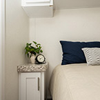 Bedroom Storage May Show Optional Features. Features and Options Subject to Change Without Notice.