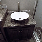 Vessel Sink (Shown with Optional Kitchen and Bath Layout) May Show Optional Features. Features and Options Subject to Change Without Notice.