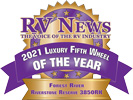 RV News 2021 Luxury Fifth Wheel of the Year - Riverstone Reserve 3850RK