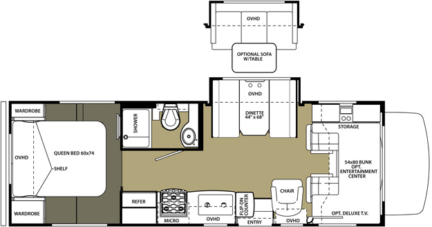Forester Class C Motorhome Floor Plans | Two Birds Home