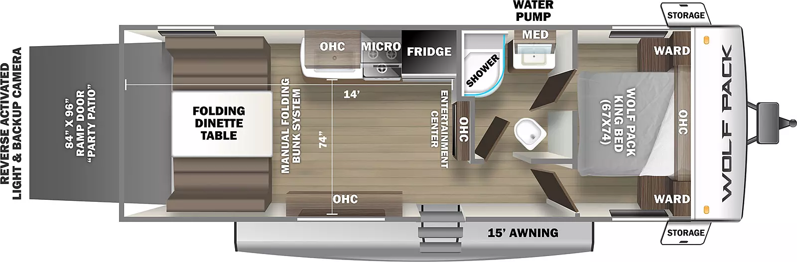 Wolf Pack Gold Series 24GOLD14 - DSO Floorplan
