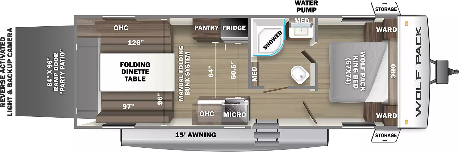 Wolf Pack Gold Series 22GOLD13 - DSO Floorplan