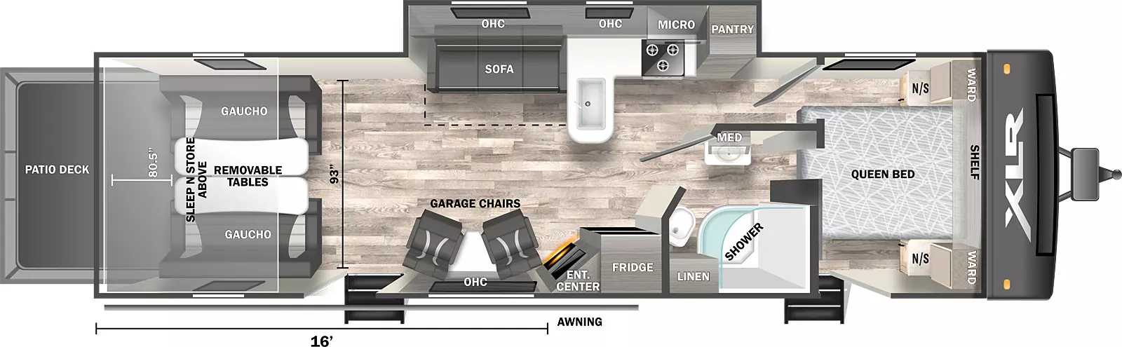 Xlr Hyperlite 3016- DSO Floorplan