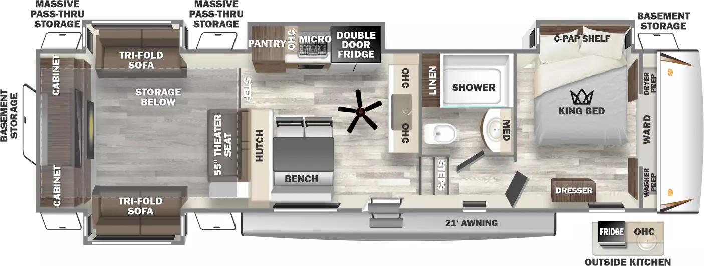 Sabre 350RL - DSO Floorplan