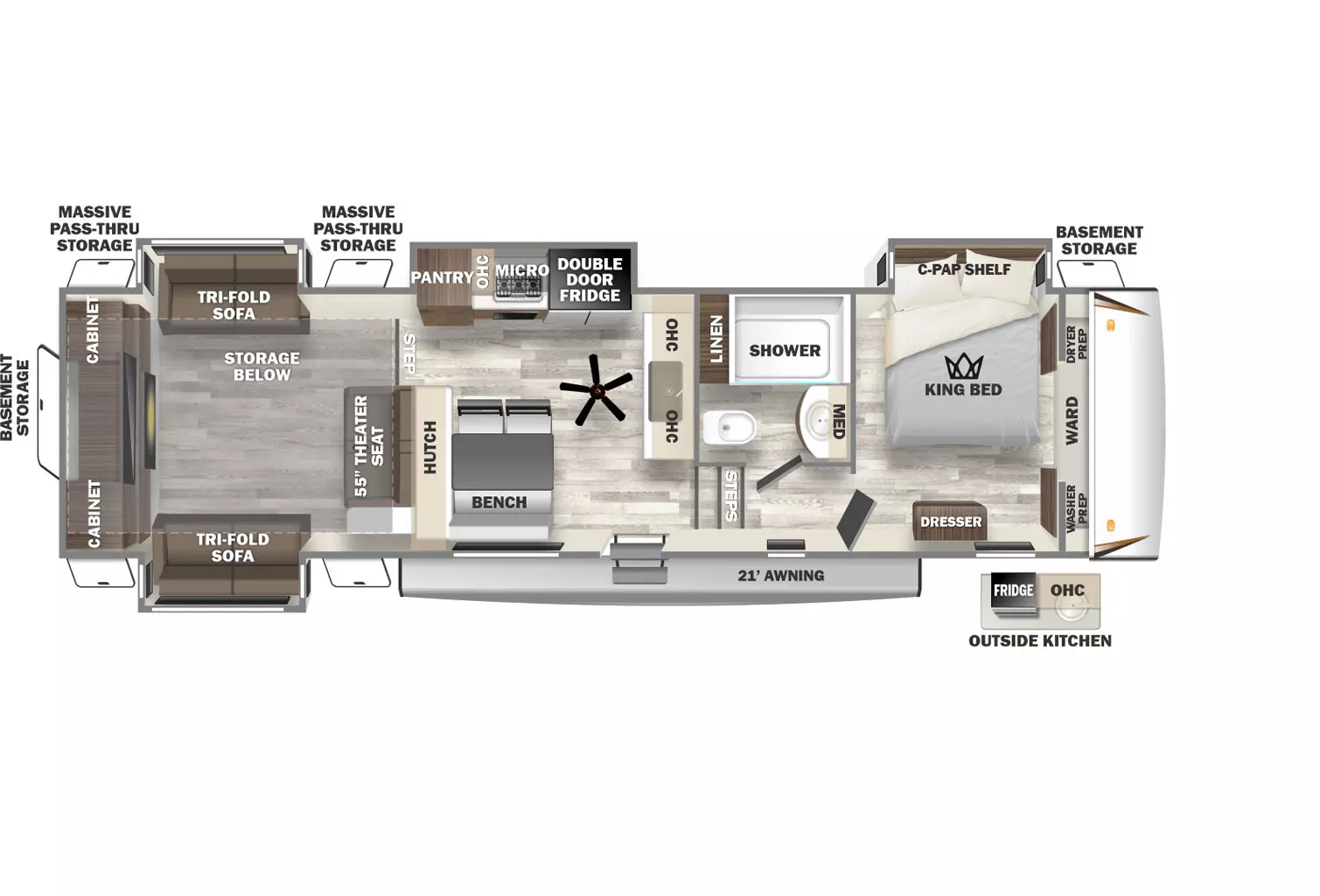 350RL Floorplan Image