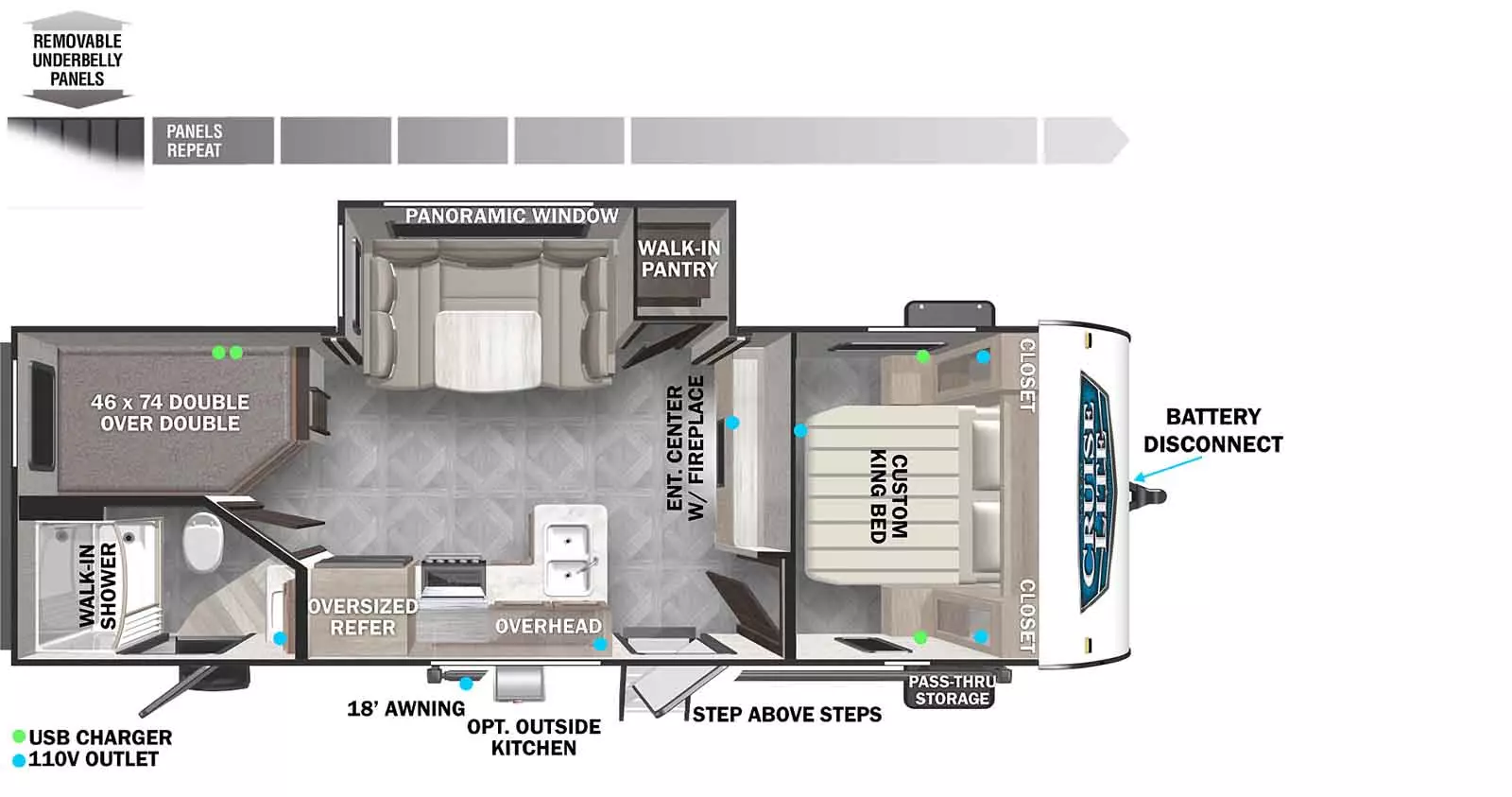 240BHXL Floorplan Image