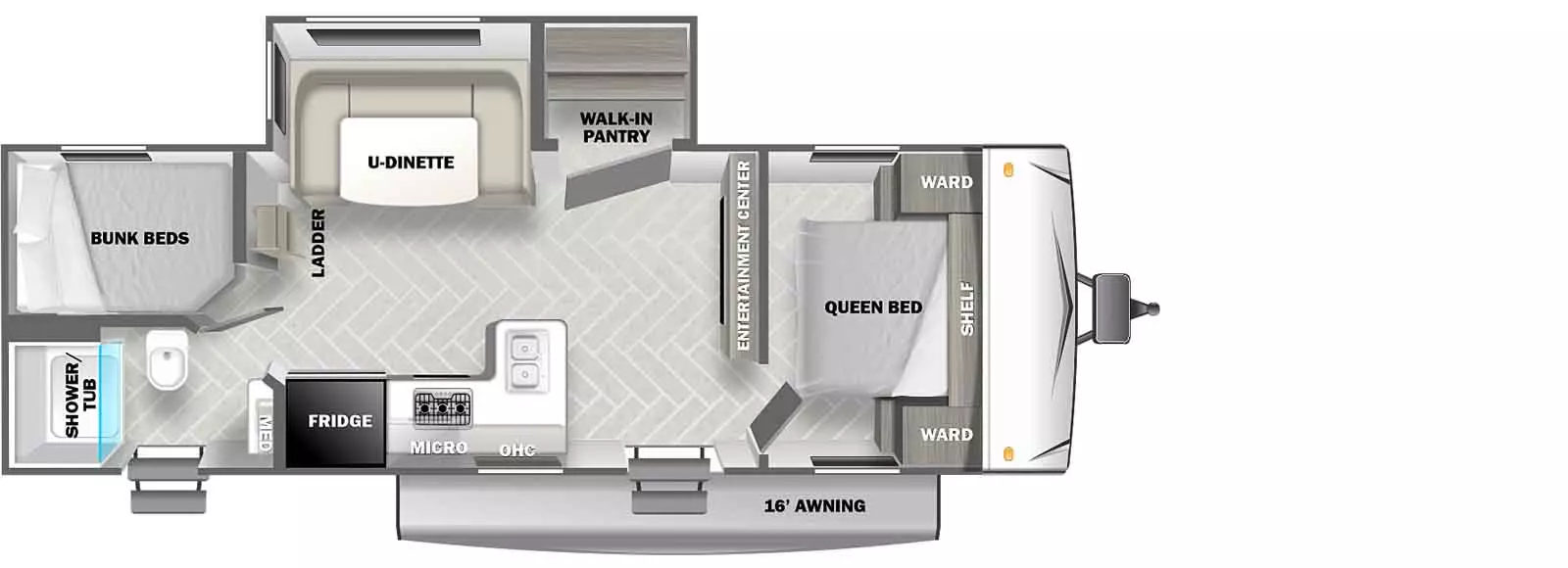 2400BHX Floorplan Image