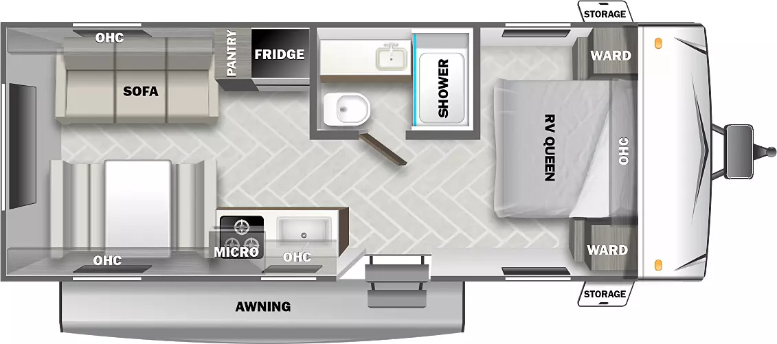 X Lite Southwest T208RD Floorplan